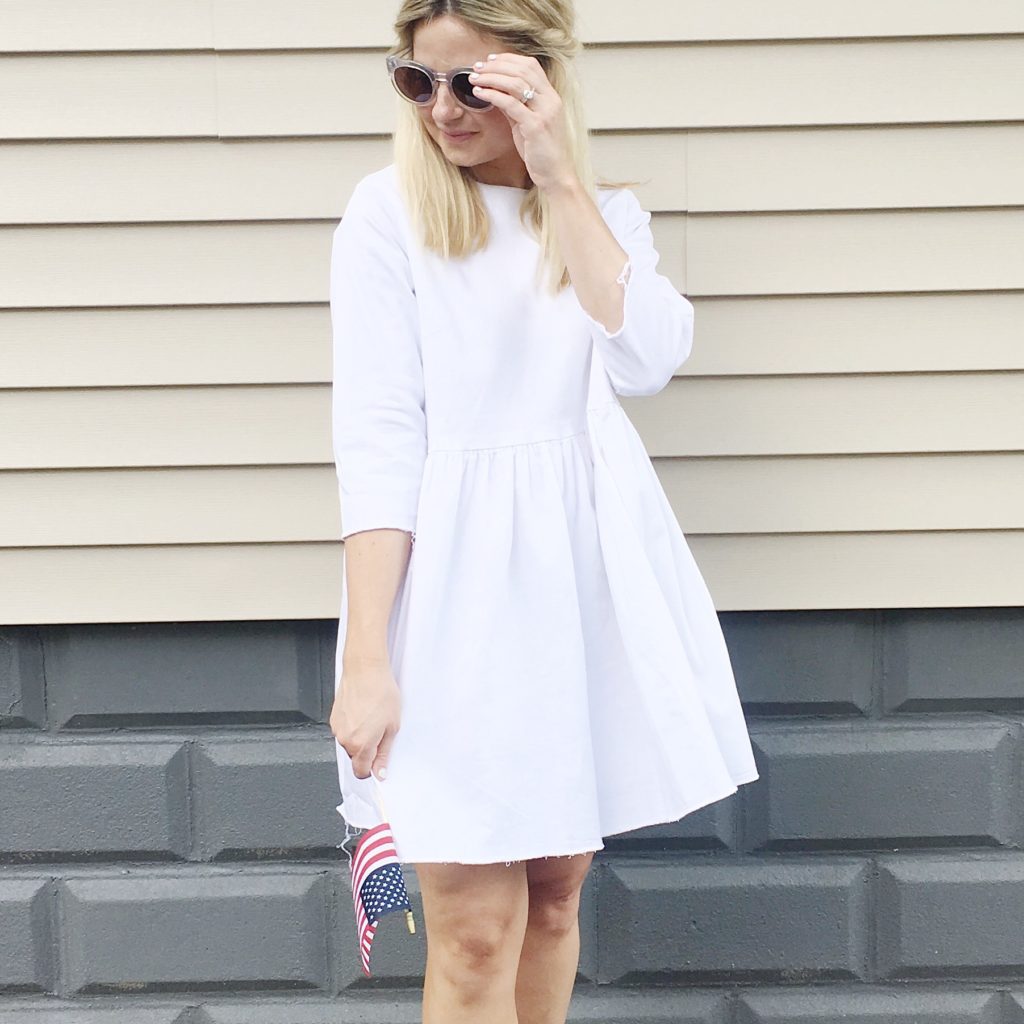 White smock dress clearance zara