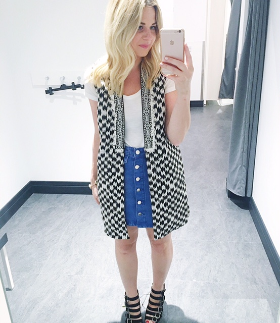 checkered vest