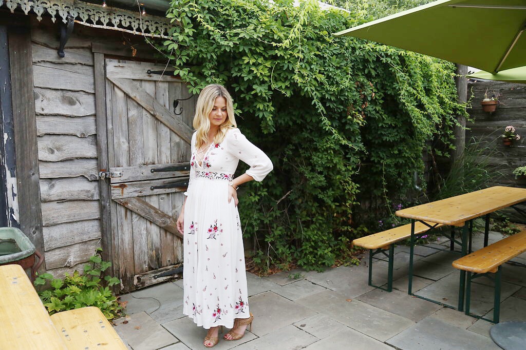 Embroidered Floral Dress