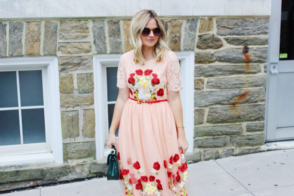 embroidered maxi