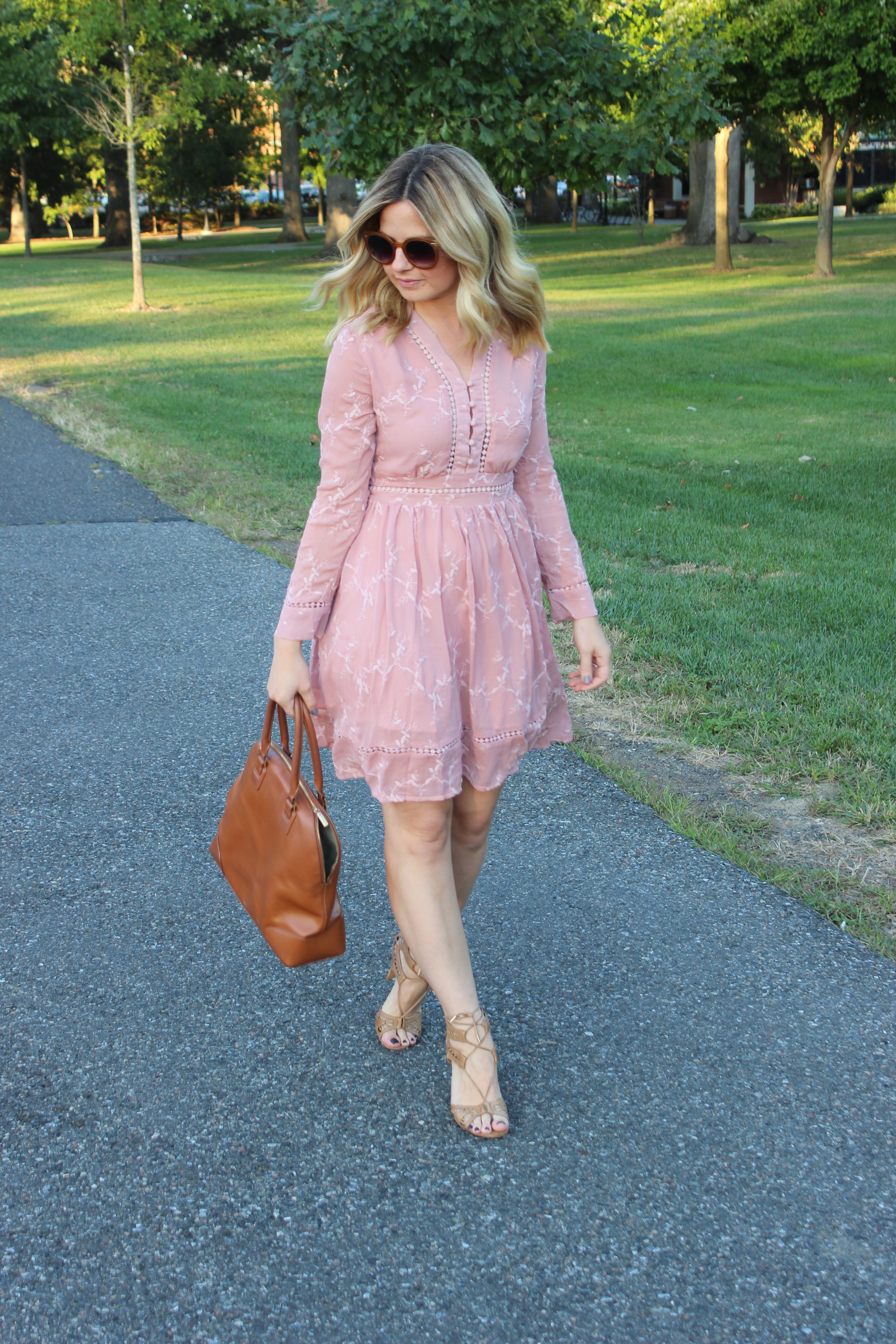 Pink Lace Dress