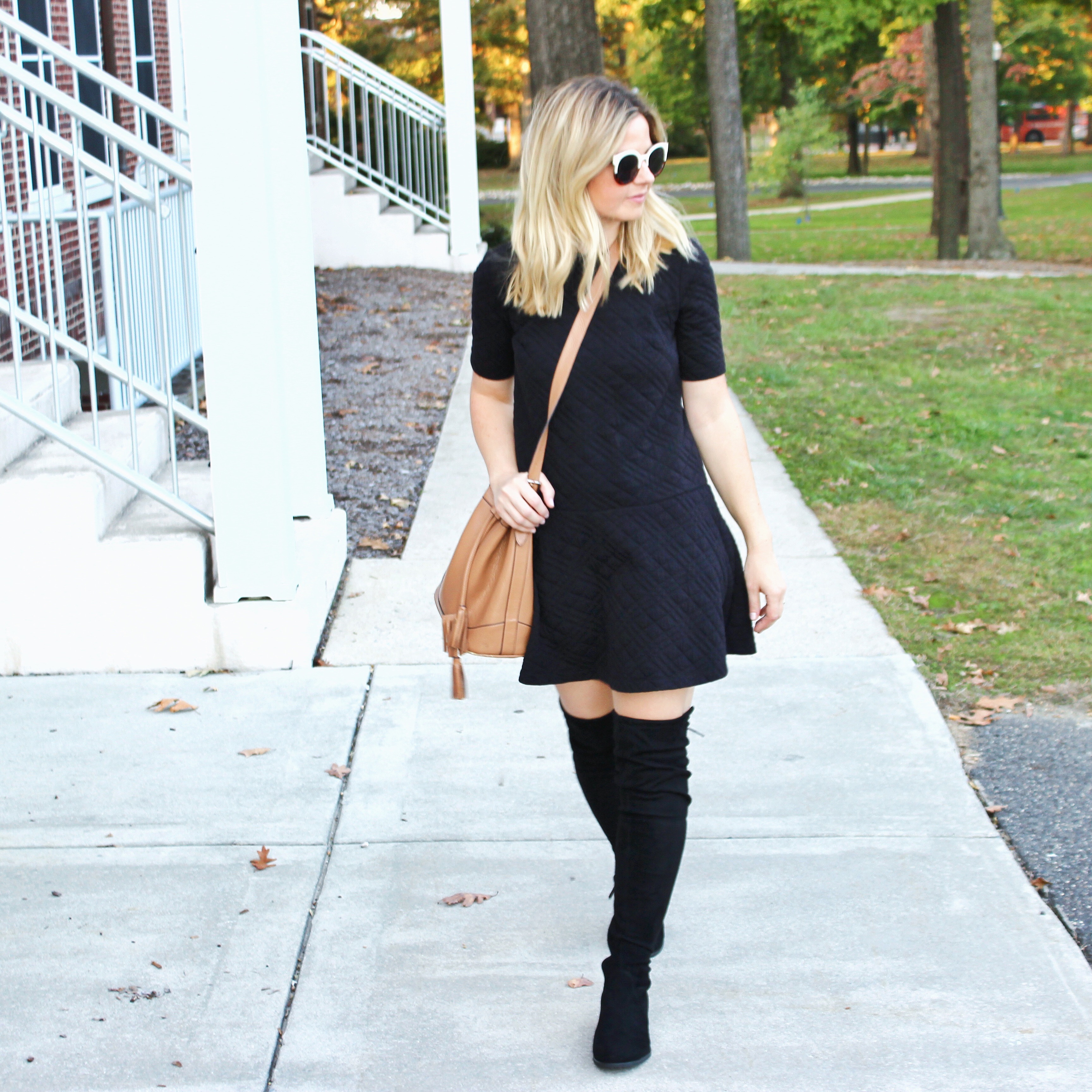 LBD and Over the Knee Boots