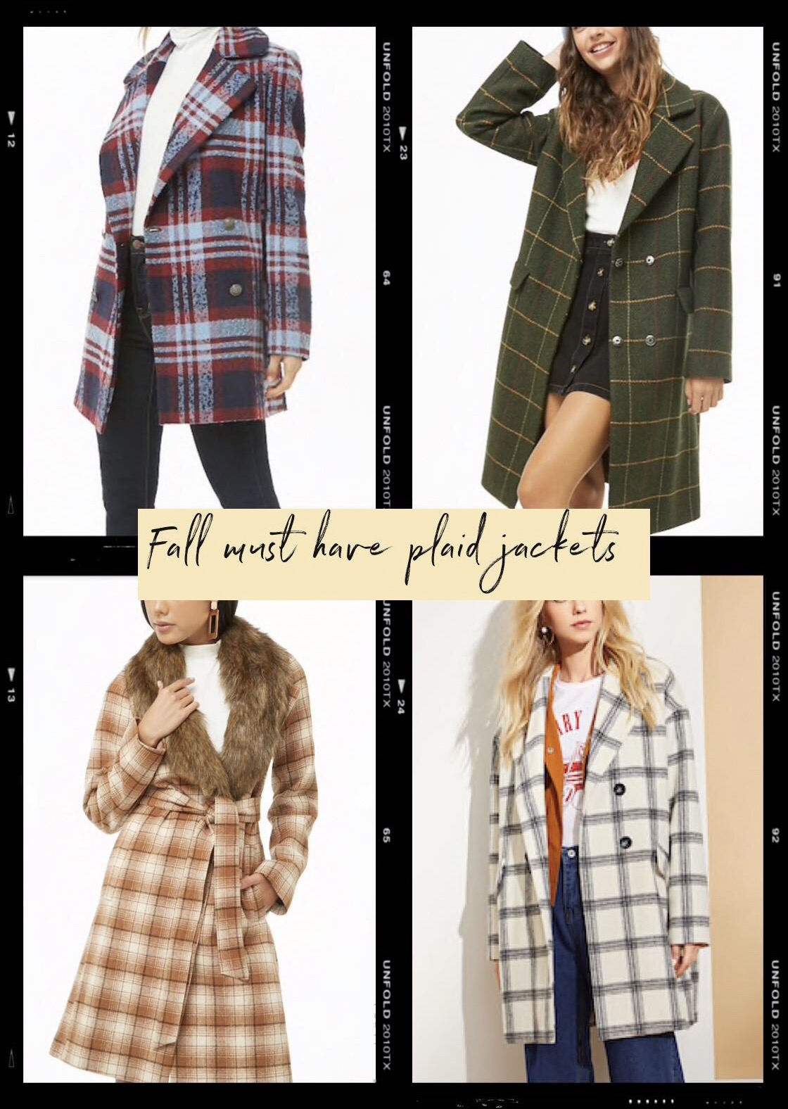 Fall Must Have Plaid Jackets